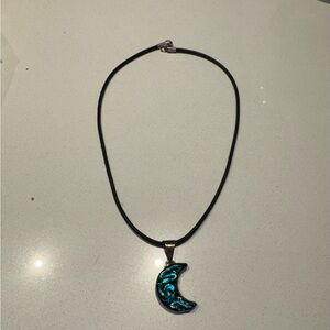 Sterling Silver Slide with Black Cord